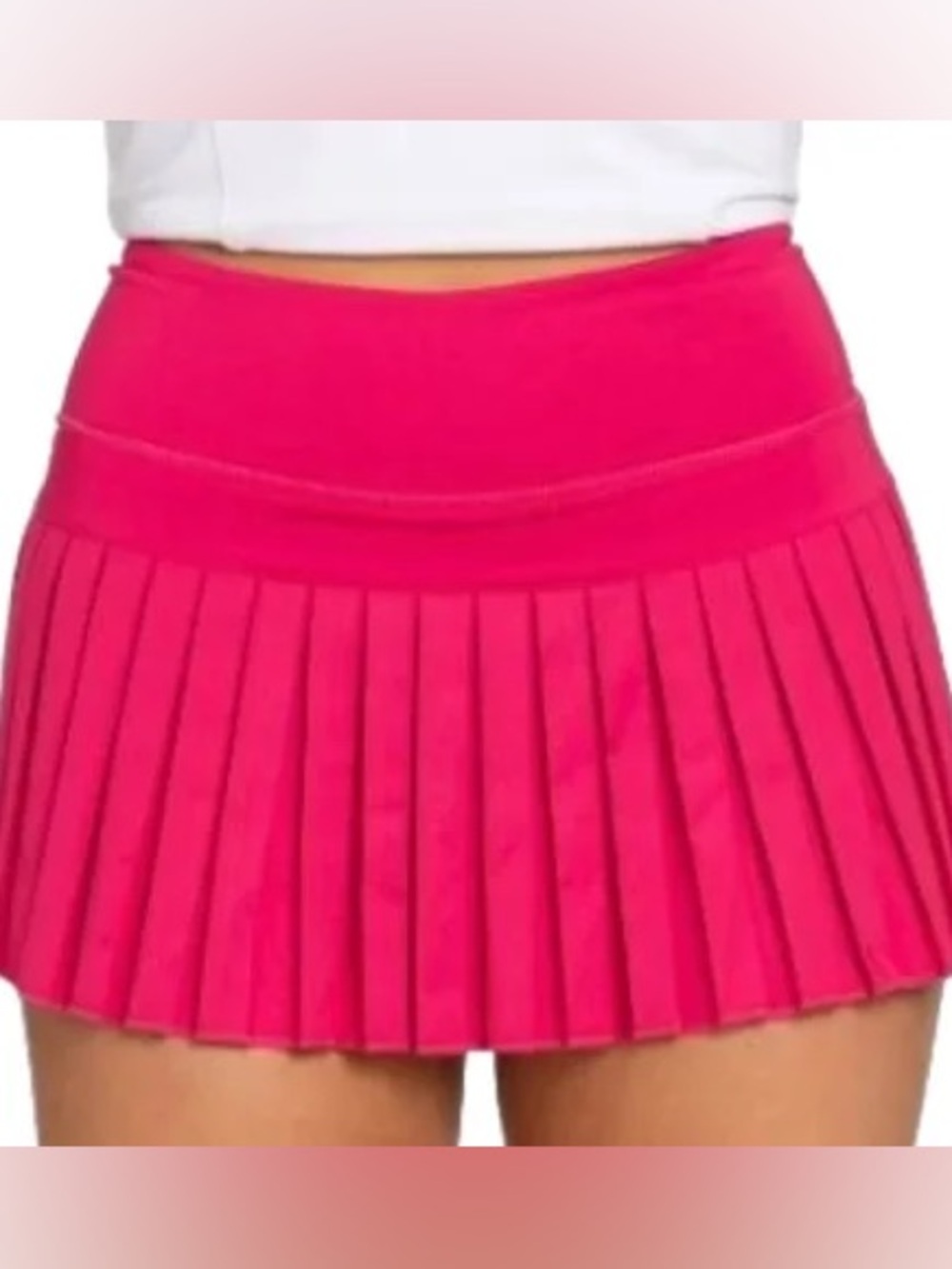 Xs goldhinge Hot Pink Pleated Tennis Skirt